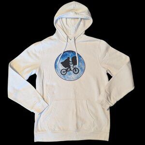 Old Navy E.T. Graphic Pullover Hoodie Sweatshirt Men's Size Large Tall LT White
